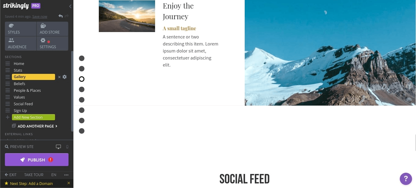 null Easy drag and drop features to make your website